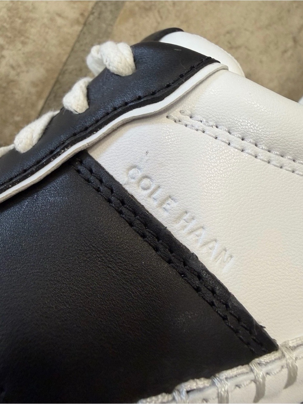 Cole Haan GrandPro Premier Runner Women Sneaker Sz 6.5 White Black Leather NIB - Picture 5 of 8